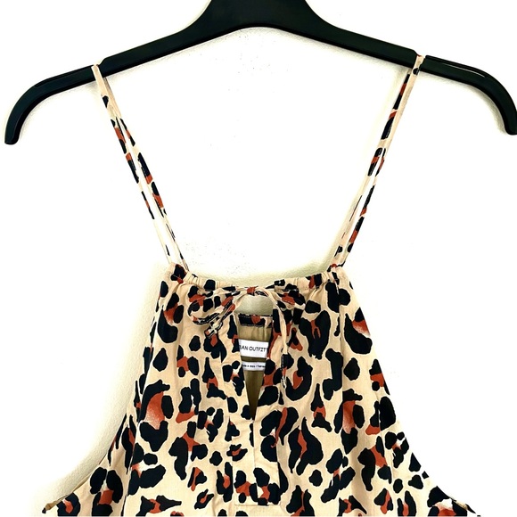 Urban Outfitters Kendal Leopard Print Tiered Romper Size M EUC - Picture 7 of 12
